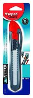 Нож канцелярский 18мм MAPED Universal 018310 эргоном, пластик с фиксатором
