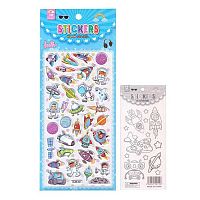 Наклейка объемн. ПГС "Космос" 17,5*9см HL88-041 Р33 Кн710