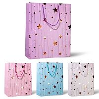 Пакет бум. люкс ПГС "Звёзды" 18*23см 7108S Акпб681