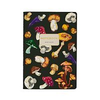 Тетрадь 40л. (клетка) BV "Flora. Грибная феерия. Black" 7-40-001/198 мат.лам.soft touch,фольга