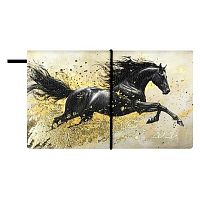 Еженедельник карм. 2026г. 175*105мм  64л. ESCALADA кож.зам. "Вороной конь" 70388 мягк.обл.,фольга