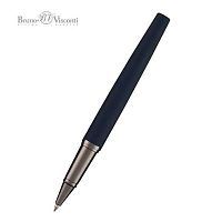 Ручка подар. роллер BV "Verona" 20-0343 синяя,1мм,чёрный металл.корп.