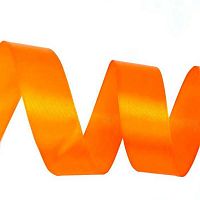 Лента 2,5см*22,85м атласная оранжевая Микрос Б29-25
