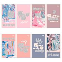 Блокнот А6  32л. BG "Блестящий стиль" 09428 блёстки