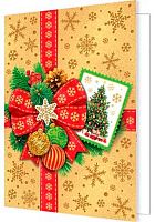 0.2-71-5638 Открытка С НГ (20шт) (блёстки,подвеска) (МО)