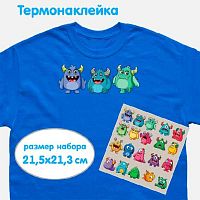 Наклейка термо deVENTE "Монстрики" 8002380 21,5*21,3см д/декор.текстиль.изд.