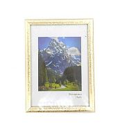 Фоторамка пластик 15*21см Палитра золото кракелюр с ножкой