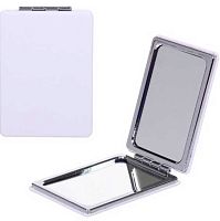 Зеркало косметическое двойное "Фрателли белый" 864-005 9*6см