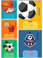 Тетрадь 12л. (линейка) Проф-Пресс Profit "Спортивные атрибуты-1" 12-5575 цв.мел.обл.,асс.