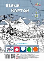 Картон белый А4  5л. АППЛИКА "Японский сад" С2818-08 310гр/м2,в ПЭТ