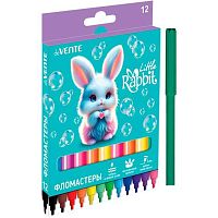 Фломастеры 12цв. deVENTE "Little Rabbit" 5081626 вент.колп.,к/к/подвес