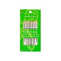 Иглы швейные ручные д/штопки АЛЬТ Hobby Time 2-689/01 (10шт) золот.ушко,размер1-5