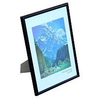 Фоторамка пластик 21*30см Радуга чёрный с ножкой,ширина багета-12мм