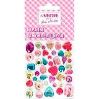 Стразы декор. самокл. deVENTE "Кристаллы" 8002900 карточка 65*75мм,акриловые