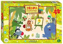 Пазлы  160 Степ Пазл "Зебра в клеточку" 72082