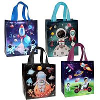 Пакет подар. нетканый ПГС 22*23*11см "Космос" Тсш70