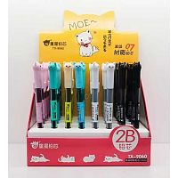 Грифель 0,7мм (20шт) КОКОС TONGXING STATIONERY "Cat" 252456 2B