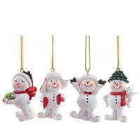 Подвесное украшение НГ REMECO "Снеговик" 824827 полимер,3,5*3*5см,асс.