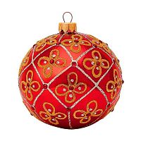 Шар КОЛОМЕЕВ ВС "Цветочный 2" КУ-80-201017/2 стекло, 8см,подар.уп.