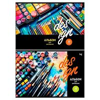 Альбом для рис.20л. BG "Design" 08602 на скобе,эконом,асс.
