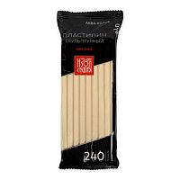 Пластилин скульптурный  240гр. Аква-Колор "Изостудия" IZO-SP-240 №1 белый мягкий