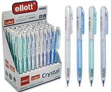 Ручка авт. масл. шар. ELLOTT "Crystal" MD-87 синяя,0,7мм,асс.