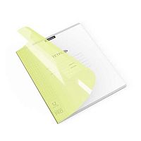 Тетрадь 12л. (клетка) EK пластик.обл. "Классика CoverPrо Neon жёлтый" 56352