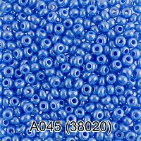 Бисер GAMMA круглый 1 10/0 2,3мм 5гр. 1-й сорт A045 голубой ( 38020 )