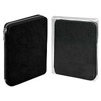 Ежедневник-органайзер н/д А5+ 120л. ESCALADA кож.зам. "Шеврет экстра чёрный" 70550 поролон