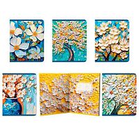 Тетрадь 48л. (клетка) КанцБиз "Сакура Импасто" 15113/5 лам.софт-тач