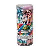 Карандаш ч/гр. с ласт. ХАТ "PetZone" 079536 НВ,кругл.корп.,заточ.,асс.,пластик.туба