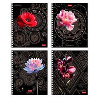 Тетрадь 96л. (клетка) ХАТ спираль "Золотая гармония" мат.лам.,3D фольга,асс.