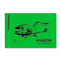 Альбом для рис.32л. EK пластик.обл. "Car (Neon зелёный)" 63612 на скобе