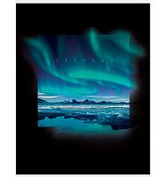 Тетрадь 80л. (клетка) А4 ЭКСМО "Северное сияние" ТГ4805276 глянц.лам.,печать по метал.плён.серебро