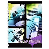 Тетрадь для нот 32л. А4 ФЕНИКС "Музыка звучит" 60333 мел.карт.,на спирали