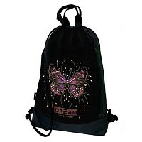 Сумка д/обуви ОНИКС 43*36*9 МО-31-20 "Бабочка на чёрном" (87905) 1отд.,карм.