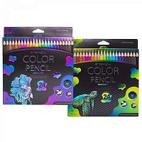 Карандаши 24цв. Yalong "Неоновые животные 2" YL221031-24 трёхгр.,грифель 3мм,к/к,е/подвес