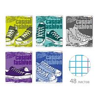 Тетрадь 48л. (клетка) АЛЬТ "Кеды Casual" 7-48-374 асс.