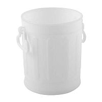 Подставка-стакан д/пиш.принадл. КОКОС 251146 белый,пластик,80*95*80мм