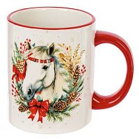 Кружка керам. 250мл REMECO Символ года 2026 "Лошадь" 825397