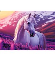 Календарь карм. 2026г. Арт Дизайн "Лошадь" 0600.619 мел.карт.,230-235гр