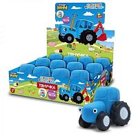 Игрушка-тянучка Супер Жим "Синий трактор" XID-BTSD-02-RU с шариками,8см