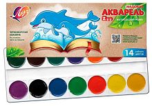 Краски 14цв. ЛУЧ "Zoo" 22С 1418-08 аквар. б/к