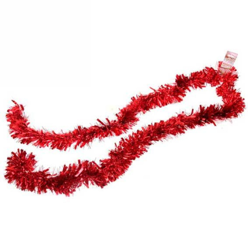 Мишура 2м 9см "Праздничное настроение" красный 215-351 Мишура 2м 9см "Праздничное настроение" красный 215-351