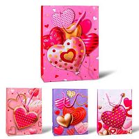 Пакет подар. бум. ПГС "Сердца" 32*44см Р-10738-20 Акпб647