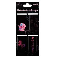 Закладки магнитные КОКОС "Unicorn angel" (4шт) 250609 картон,25*55мм