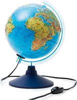 Глобус с подсв. d=210 ГЛОБЕН Классик Евро рельефный физический Ке022100184