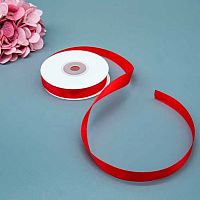 Лента 1,2см*22,85м атласная красная Микрос ч37710