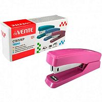 Степлер №10 12л. deVENTE "Trend" 4142507 пластик,брусничный,к/к
