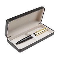 Ручка подар. шар. BV "Napoli" 20-0383/08-14 синяя,1,0мм,повор.мех.,чёрн./зол..мет.корп.,футл.экокожа